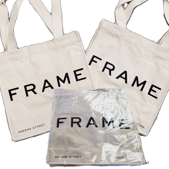 BNIP Frame Denim Canvas Bag - Picture 7 of 7